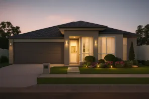 10.5m wide lot viewed from the street