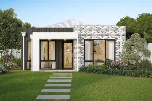 7.5m wide lot design viewed from the street