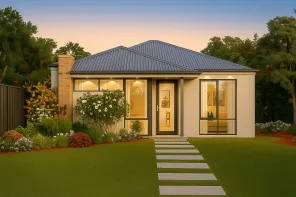 7.5m wide lot design viewed from the street